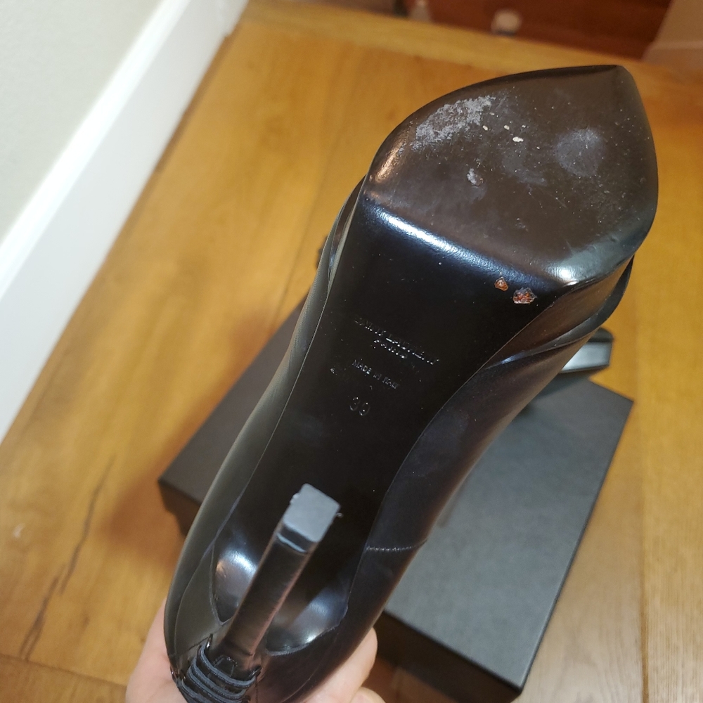 HOT🔥🔥🔥 Ives Saint Laurent Leather Heels - Picture 3 of 6